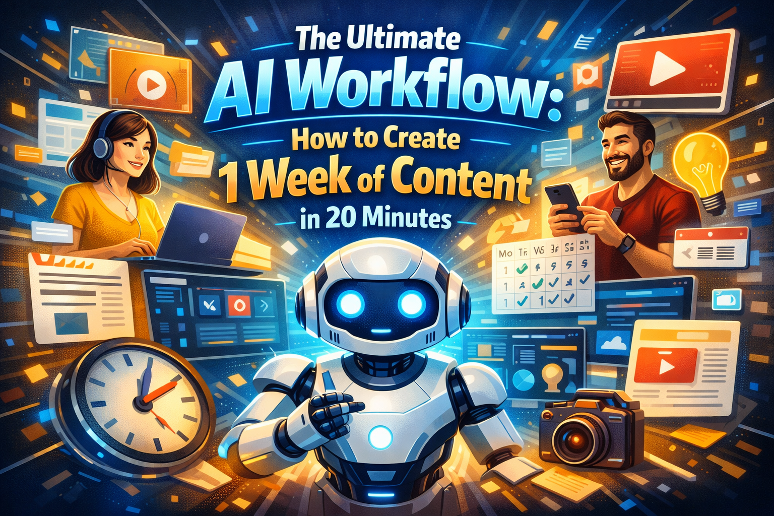 The Ultimate AI Workflow: How to Create 1 Week of Content in 20 Minutes